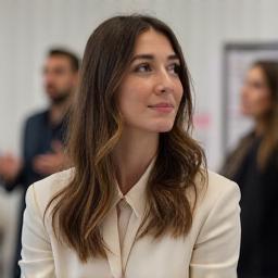 Chloe Martin at a fashion marketing workshop
